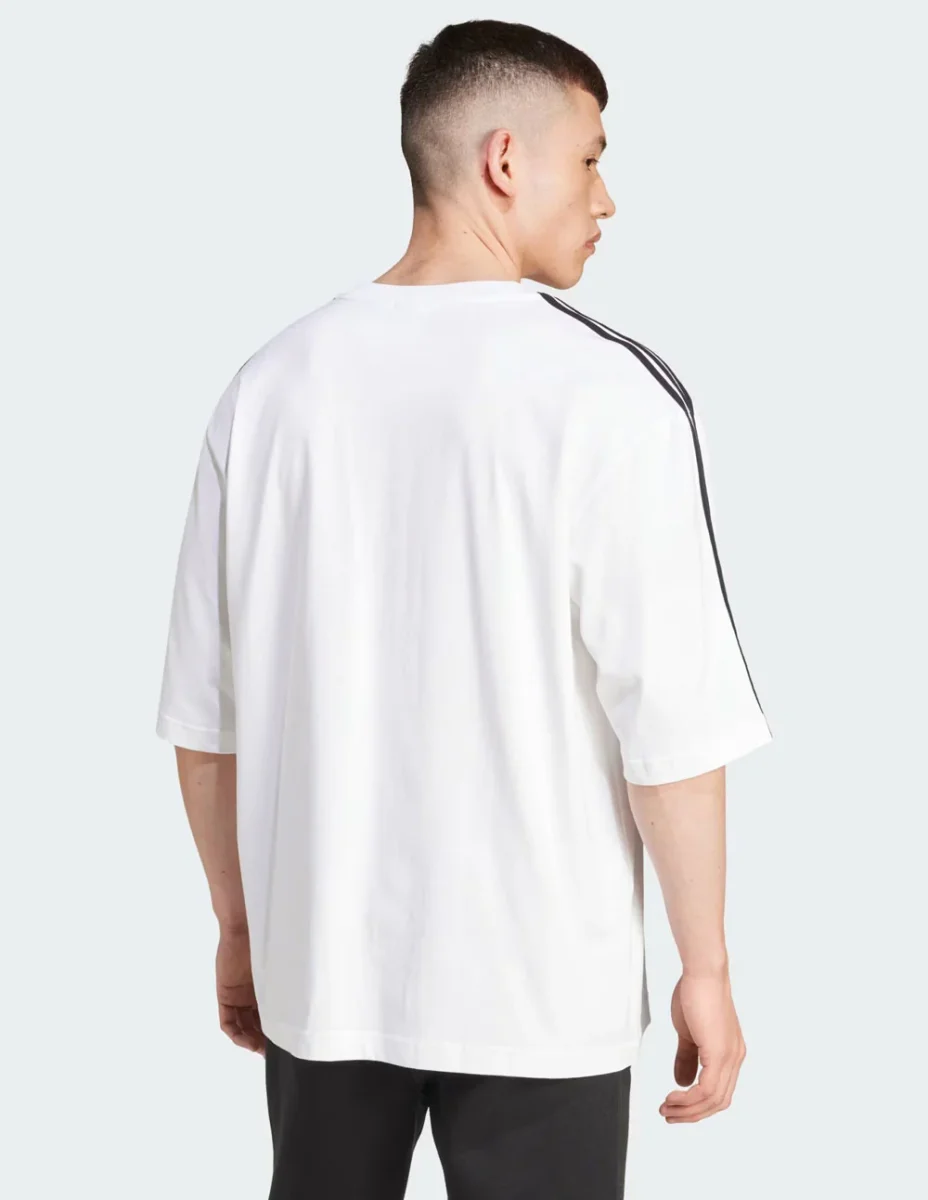 Camiseta adidas Oversized Blanca Hombre - Imagen 6