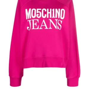 Sudadera Moschino con Logo Rosa Mujer