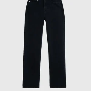 Pantalón Vaquero Calvin Klein Jeans High Rise Straight Negro Mujer