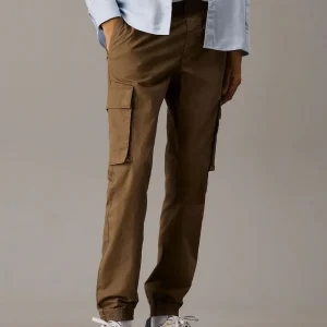 Pantalón Cargo Calvin Klein Jeans Skinny de Ripstop Marrón Hombre