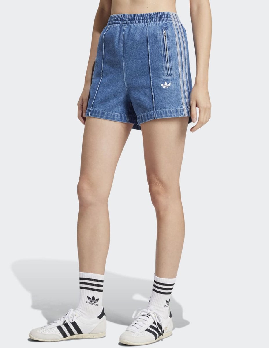 Pantalón Corto adidas Firebirds Denim Azul Mujer - Imagen 3