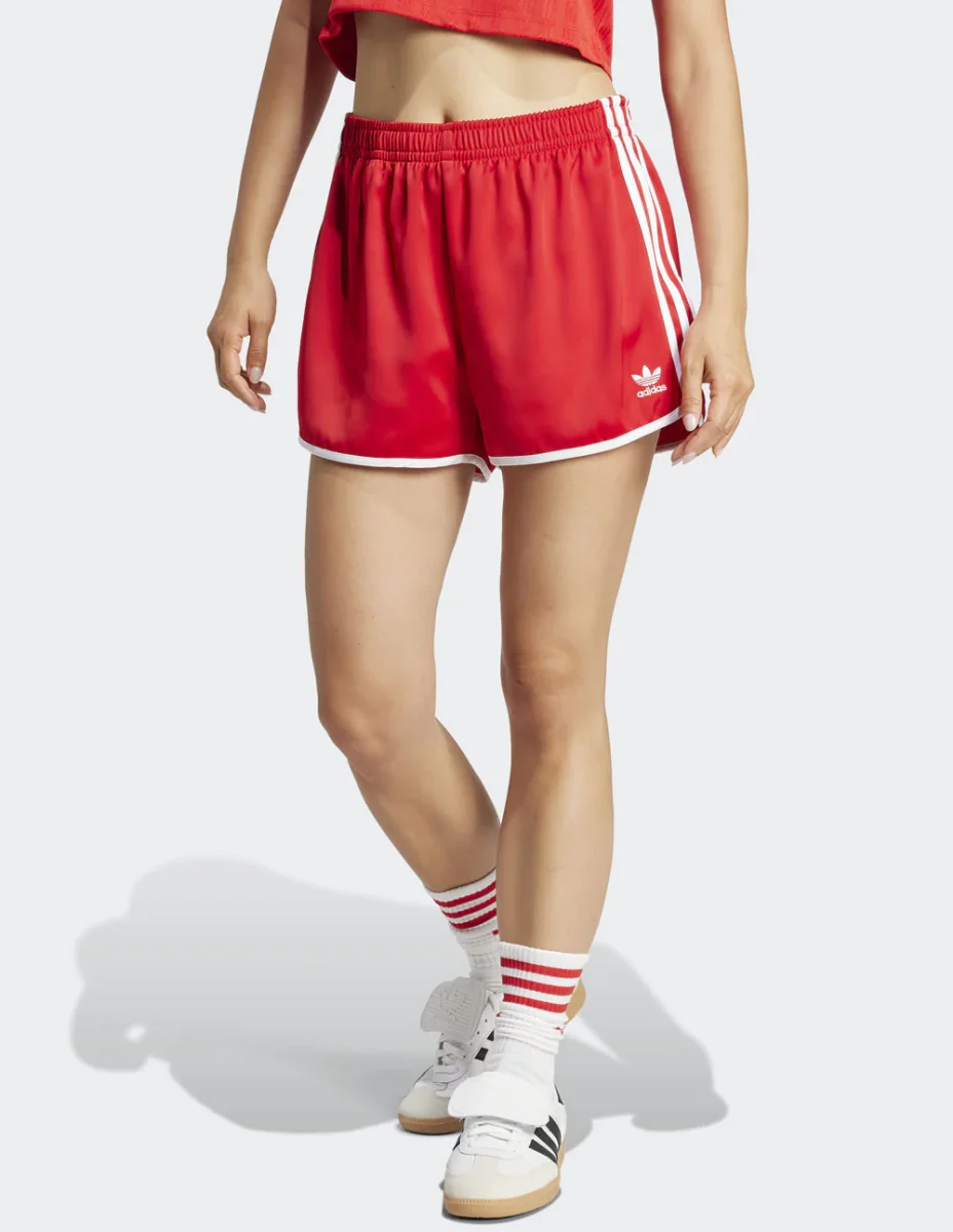 Pantalón Corto adidas Adicolor Sprinter Rojo Mujer - Imagen 3
