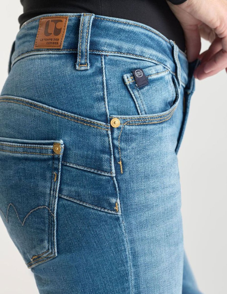 Pantalón Vaquero Le Temps des Cerises Pulp Azul Mujer - Imagen 6