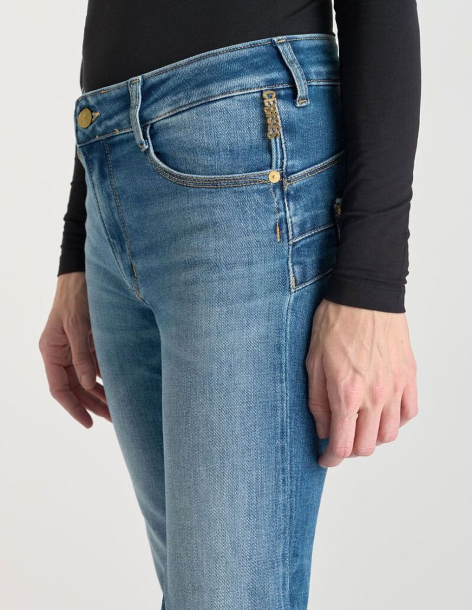 Pantalón Vaquero Le Temps des Cerises Pulp Azul Mujer - Imagen 5