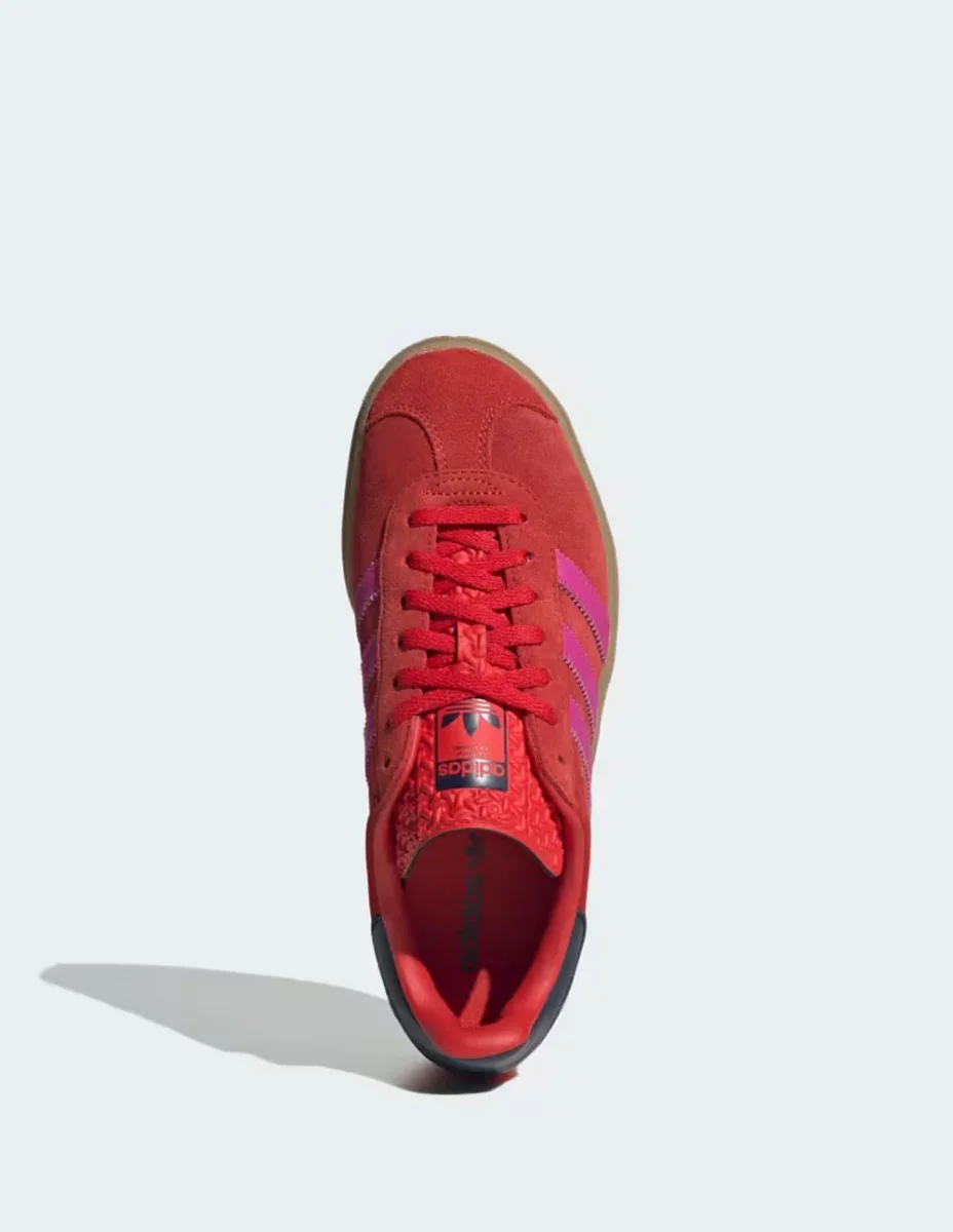 adidas Gazelle Bold Rojas y Rosas Mujer - Imagen 7