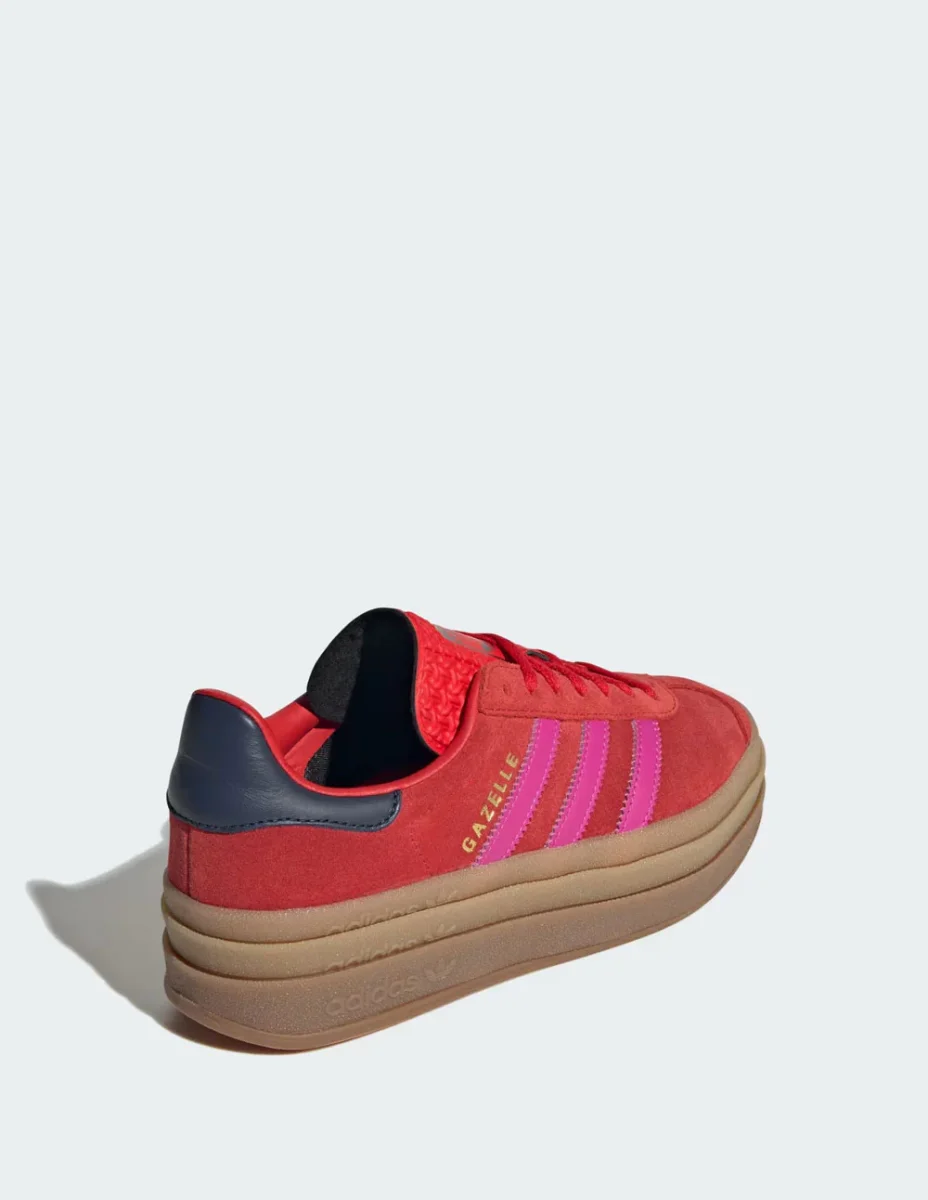 adidas Gazelle Bold Rojas y Rosas Mujer - Imagen 5