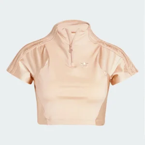 Top adidas Zip-Up Beige Mujer