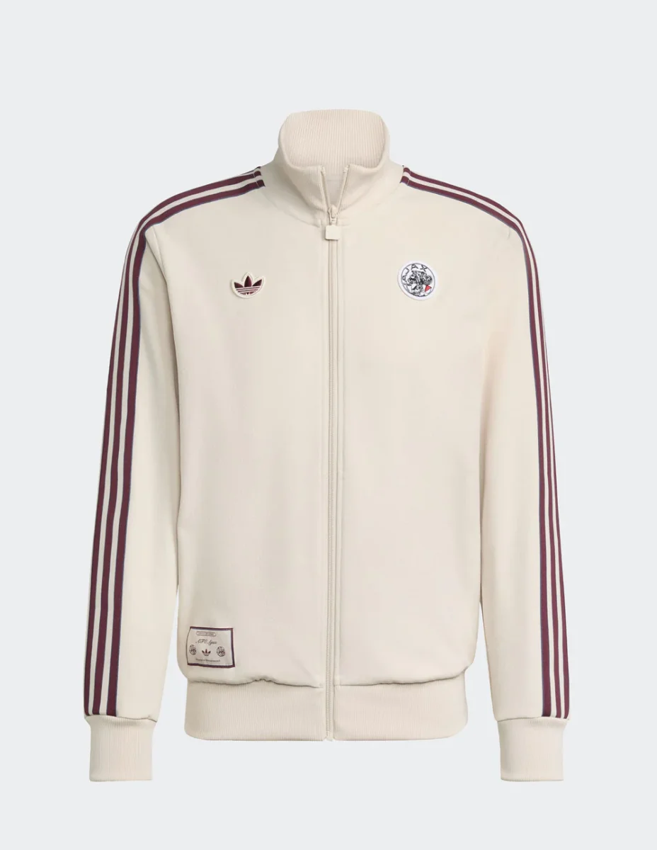 Sudadera adidas Ajax Amsterdam Terrace Icons Beige Hombre - Imagen 2
