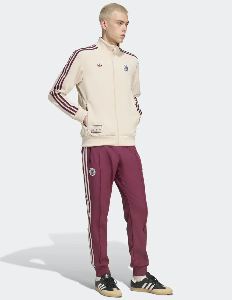 Sudadera adidas Ajax Amsterdam Terrace Icons Beige Hombre - Imagen 7