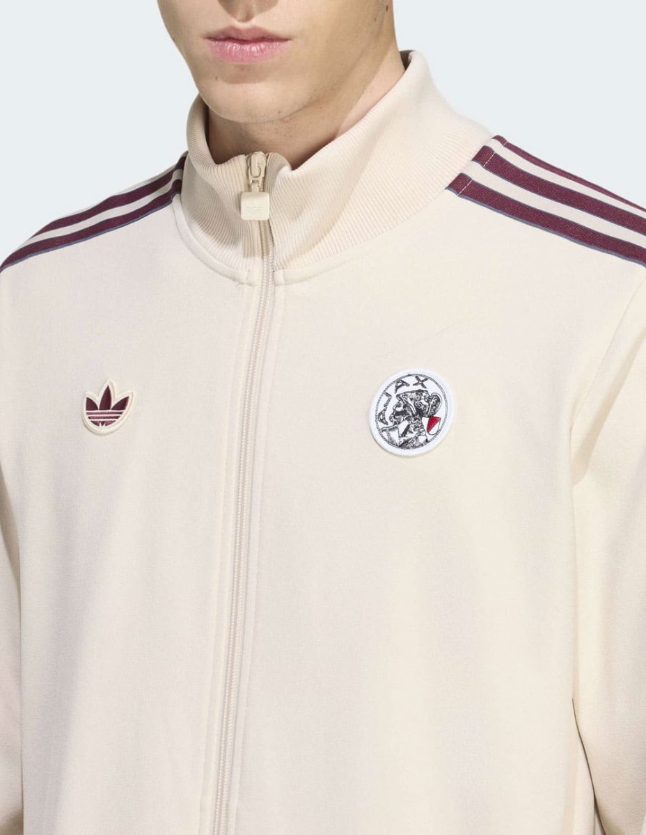 Sudadera adidas Ajax Amsterdam Terrace Icons Beige Hombre - Imagen 4