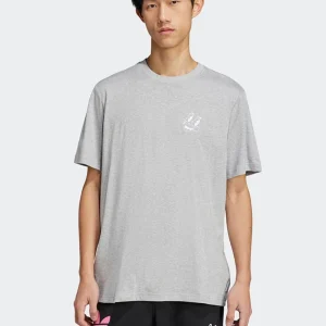 Camiseta adidas con Estampado Gris Hombre