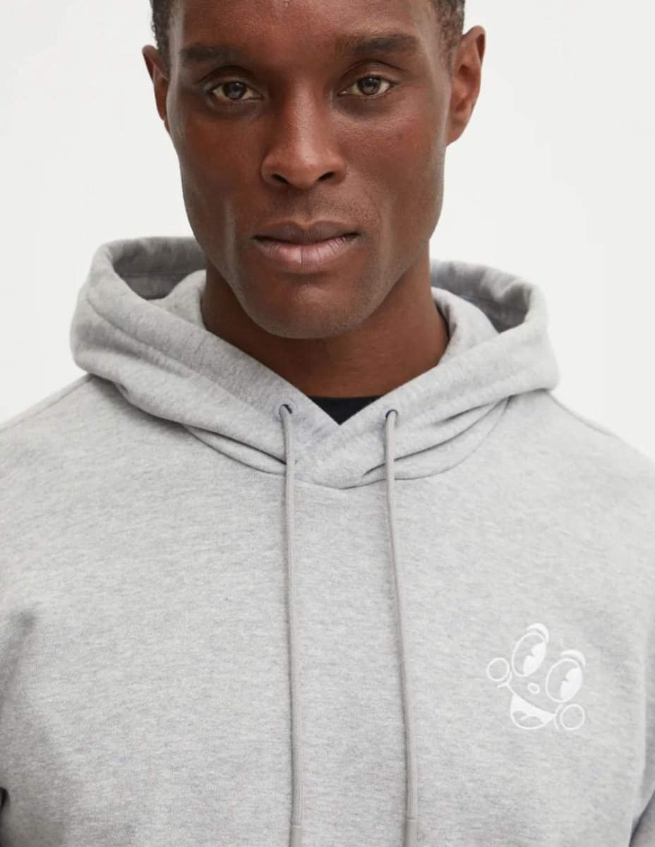 Sudadera con Capucha adidas MBN Gris Hombre - Imagen 4