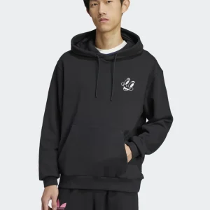 Sudadera con Capucha adidas con Estampado Negra Hombre