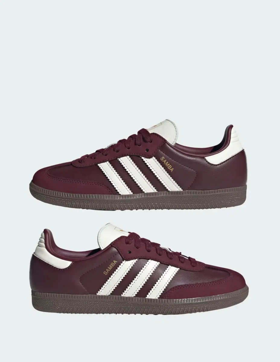 adidas Samba OG Burdeos Mujer - Imagen 6