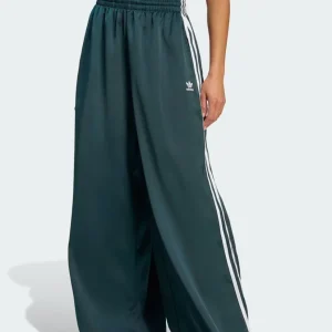 Pantalón adidas Satin Wide Leg Verde Mujer