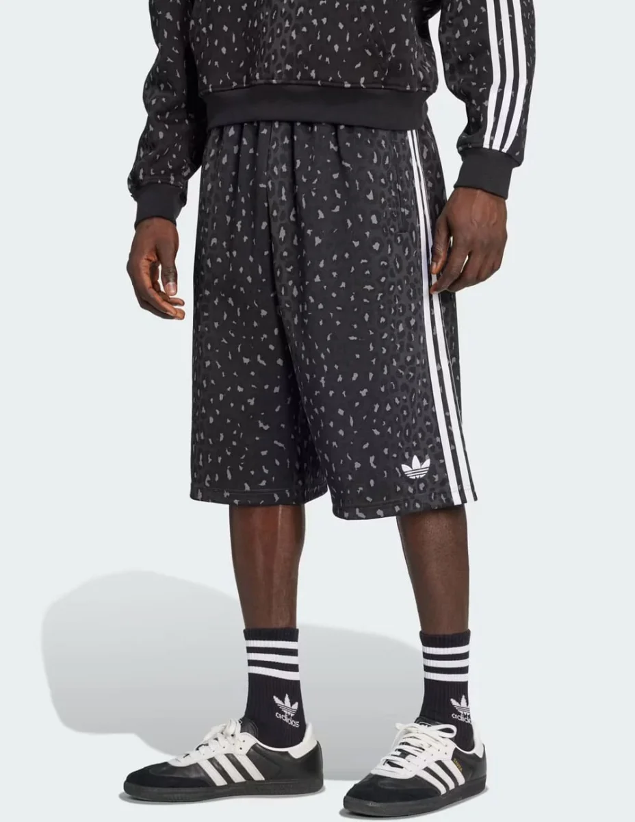 Pantalón Corto adidas Leo Oversized Negro Hombre - Imagen 3