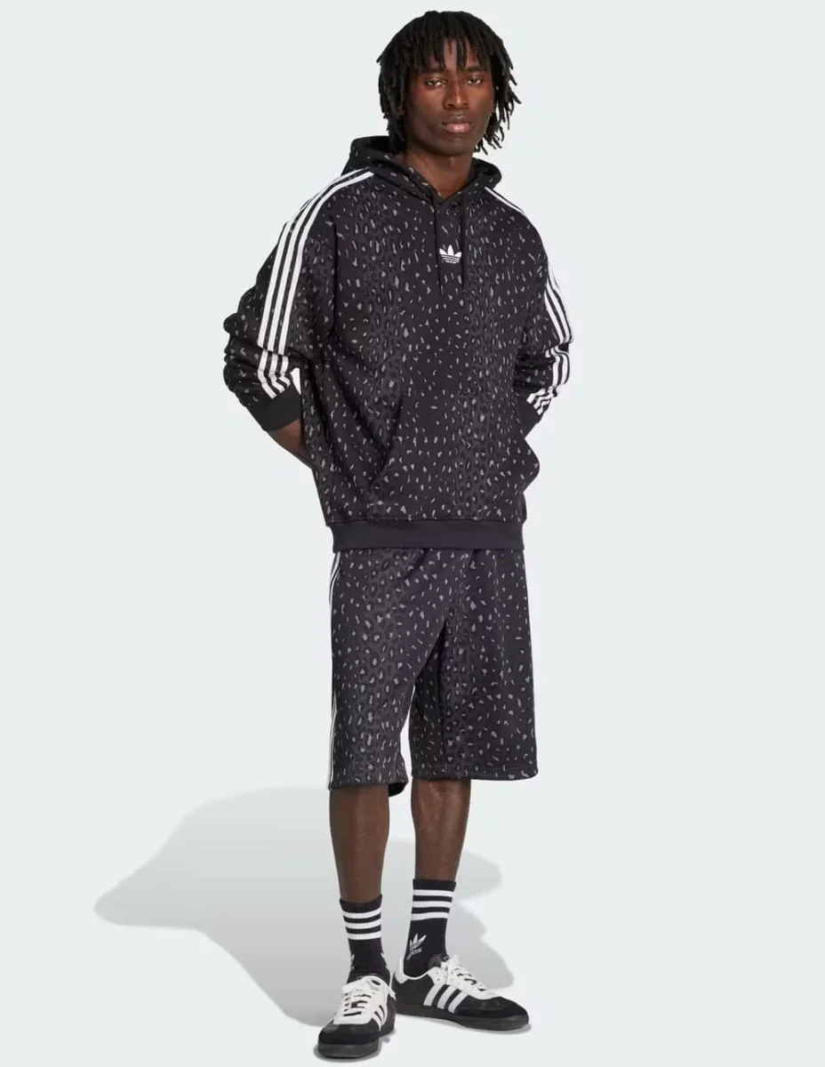 Pantalón Corto adidas Leo Oversized Negro Hombre - Imagen 7