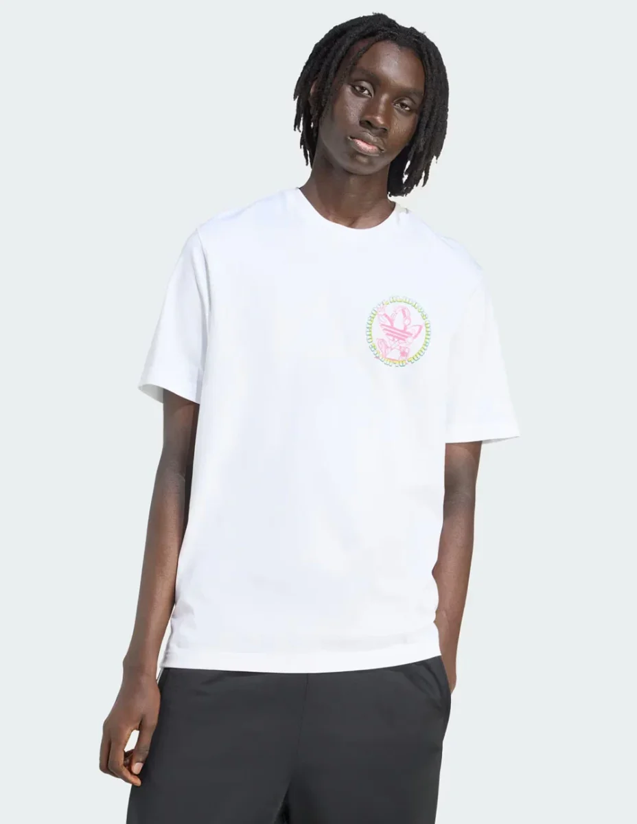 Camiseta adidas Trefoil Series Loose Blanca Hombre - Imagen 3