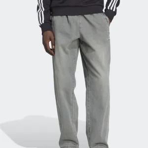 Pantalón adidas Loose Denim Stone Gris Hombre