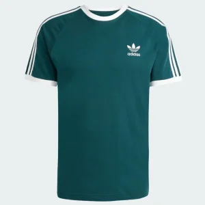 Camiseta adidas Tres Bandas Verde Hombre