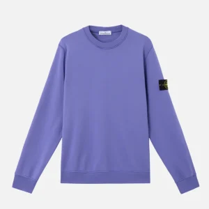 Sudadera Stone Island Logo Patch Morada Hombre