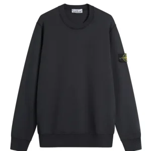 Sudadera Stone Island con Logo Azul Marino Hombre