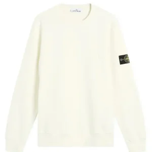 Sudadera Stone Island con Logo Beige Hombre