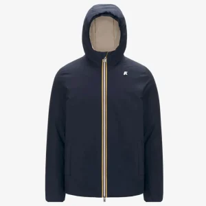 Chaqueta K-Way ST Warm Reversible Azul Marino y Gris Hombre