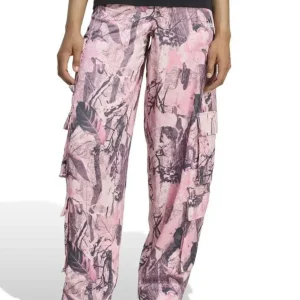 Pantalón adidas Camo Print Satin Rosa Mujer
