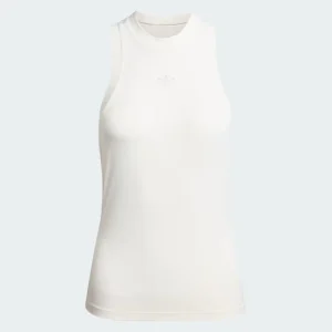 Top adidas con Logo Blanco Mujer