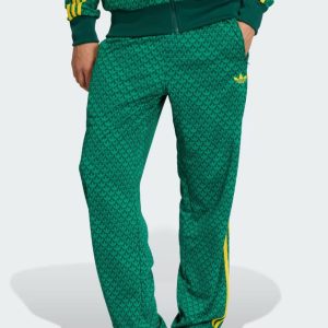 Pantalón adidas Firebird Loose Monogram Verde Hombre