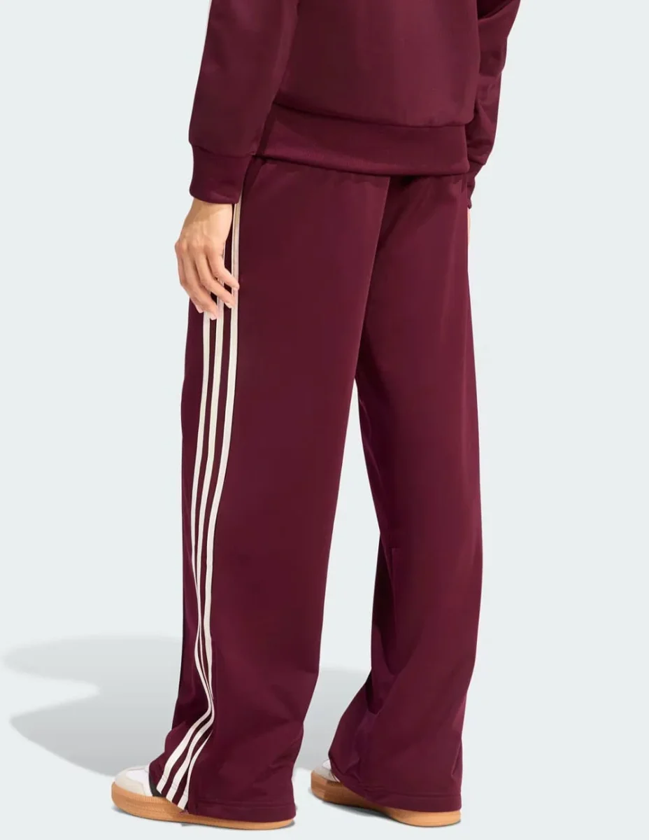 Pantalón adidas Firebird Loose Burdeos Mujer - Imagen 3