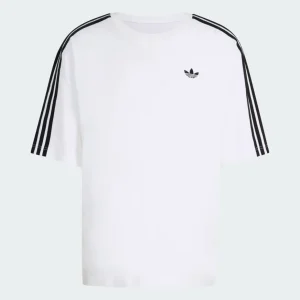 Camiseta adidas 3 Stripes Oversize Blanca Hombre