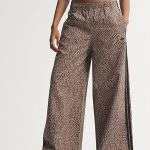 Pantalón adidas AOP Firebird Denim Marrones Mujer