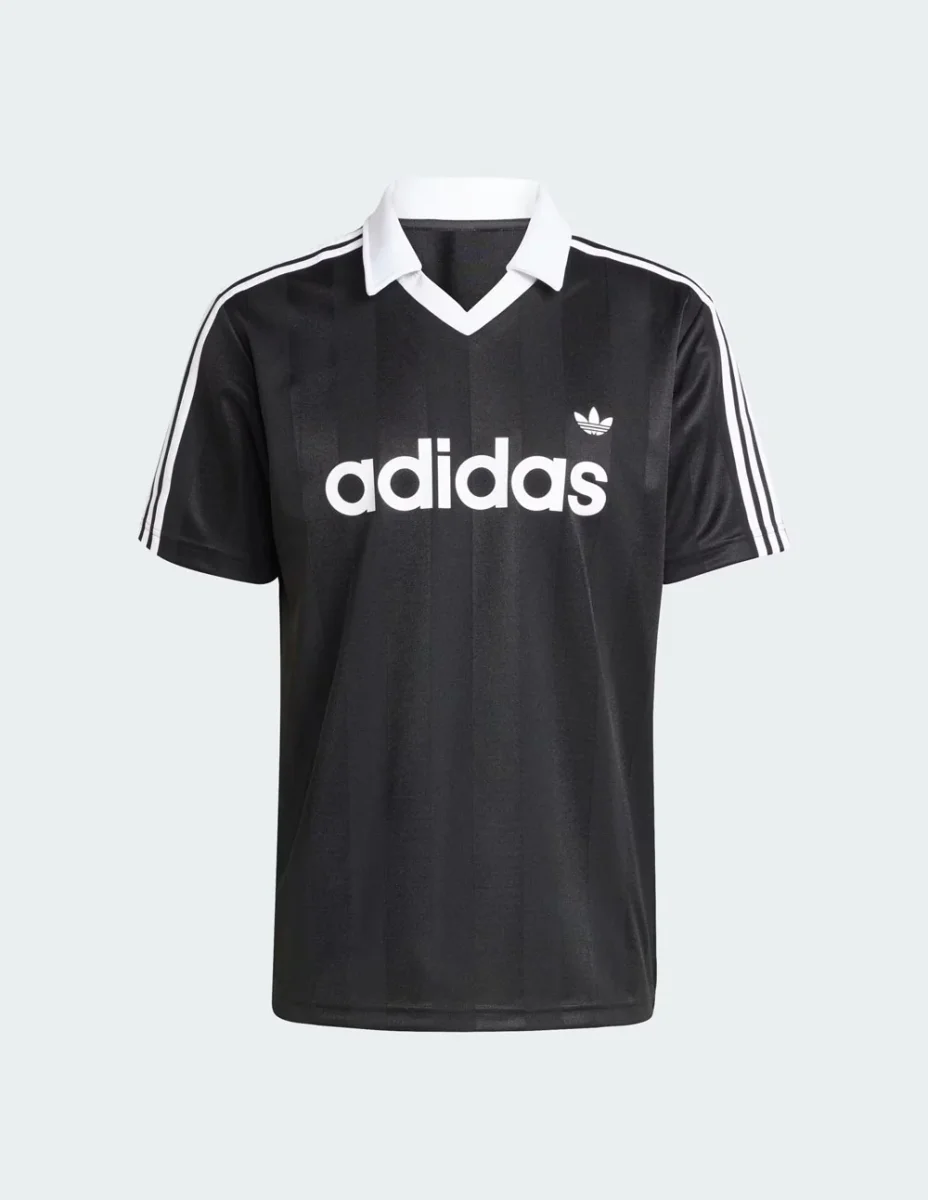 Camiseta adidas Archive Collar Negra Hombre - Imagen 2