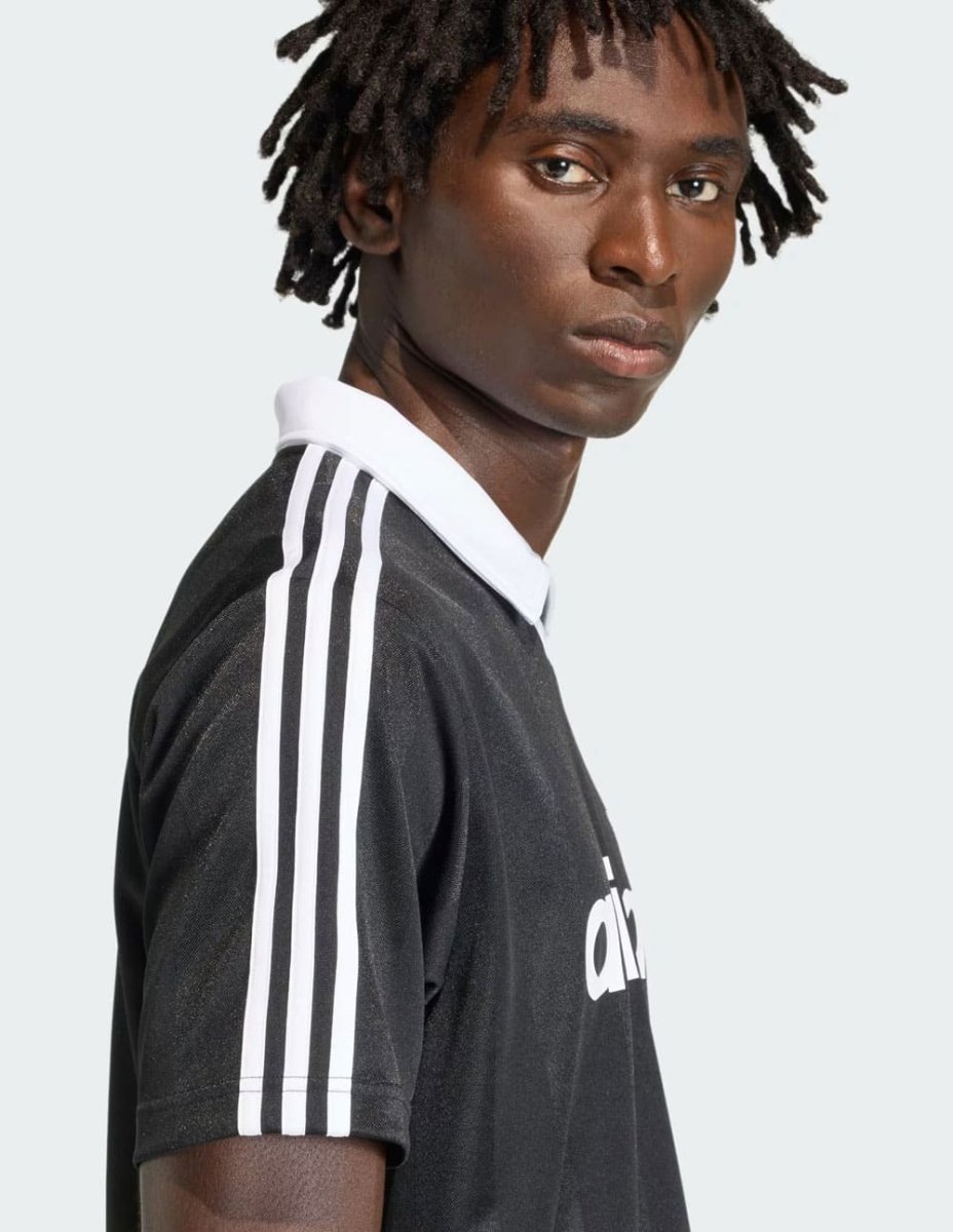 Camiseta adidas Archive Collar Negra Hombre - Imagen 5