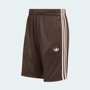 Pantalón Corto adidas Firebird Engineered Stripes Marrón Hombre
