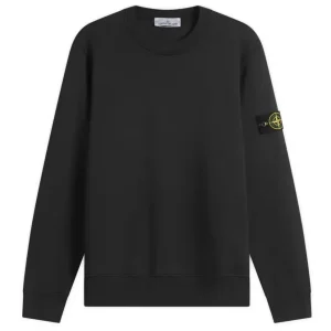 Sudadera Stone Island con Logo Negra Hombre