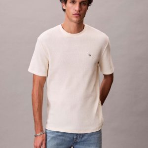 Camiseta Calvin Klein Jeans Gofrada Blanca Hombre
