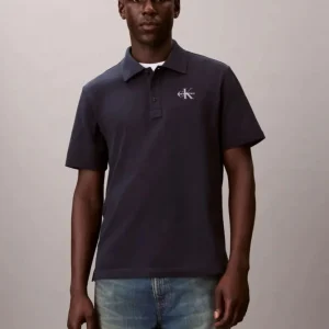 Polo Calvin Klein Jeans Casual Monologo Azul Hombre