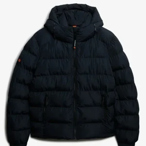 Plumas Superdry con Capucha Sports Azul Hombre