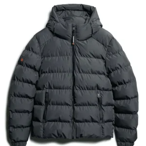 Plumas Superdry con Capucha Sports Gris Hombre