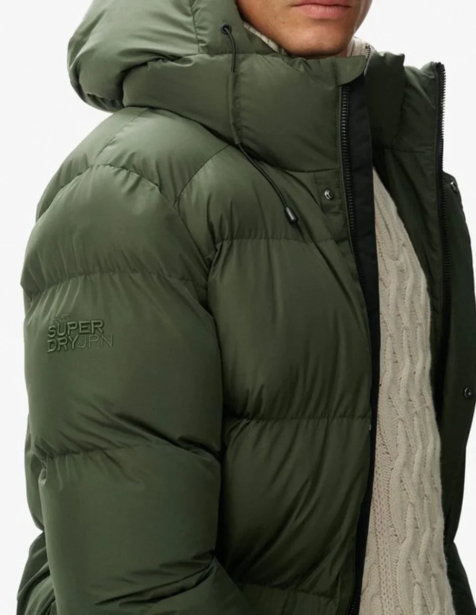 Plumas Superdry Largo Verde Hombre - Imagen 5