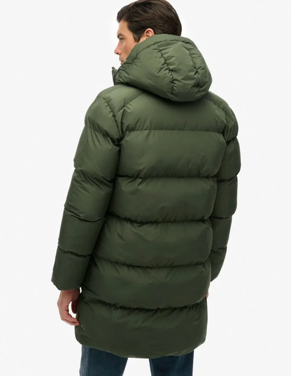 Plumas Superdry Largo Verde Hombre - Imagen 6