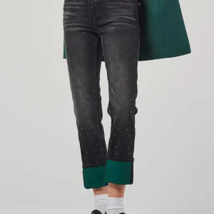 Pantalón Vaquero MET Ajustado Negro Mujer