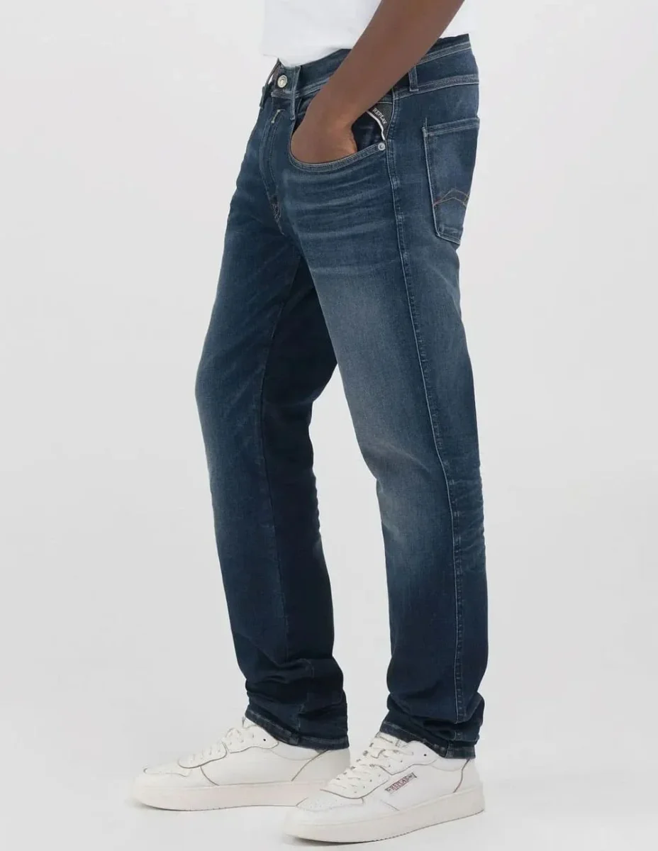Pantalón Vaquero Replay Slim Fit Anbass Azul Hombre - Imagen 5