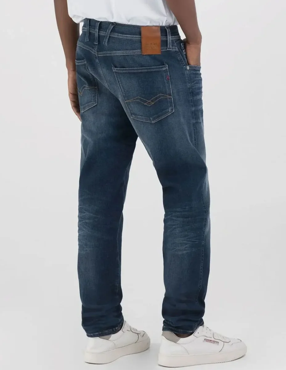 Pantalón Vaquero Replay Slim Fit Anbass Azul Hombre - Imagen 6