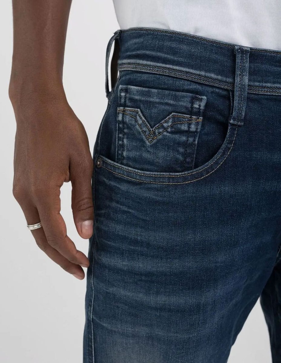 Pantalón Vaquero Replay Slim Fit Anbass Azul Hombre - Imagen 3
