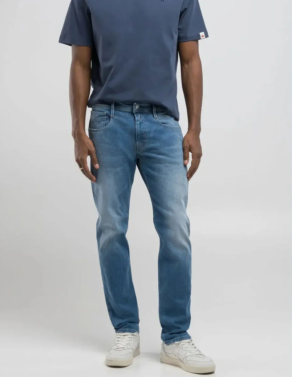 Pantalón Vaquero Replay Slim Fit Anbass Eco Plus Azul Hombre