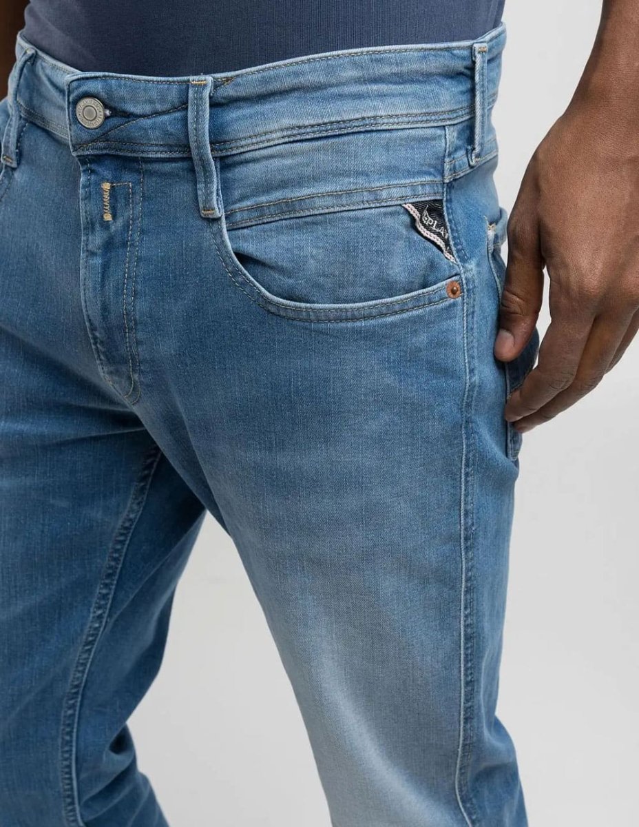 Pantalón Vaquero Replay Slim Fit Anbass Eco Plus Azul Hombre - Imagen 3
